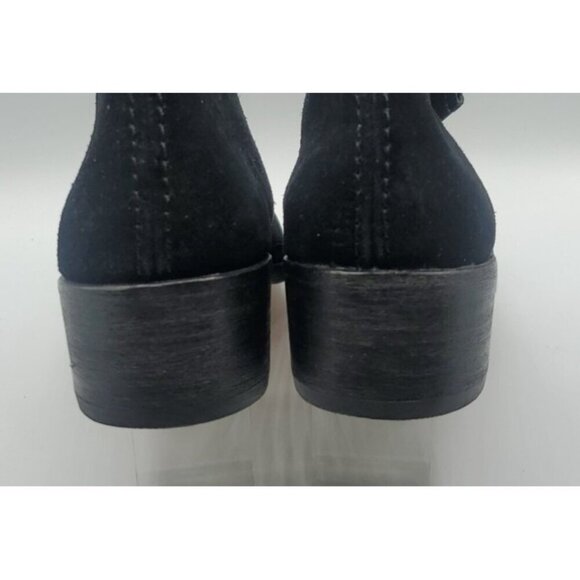Dolce Vita Boots Trist Black Suede Ankle Slip On Booties Size 10 - Picture 7 of 11